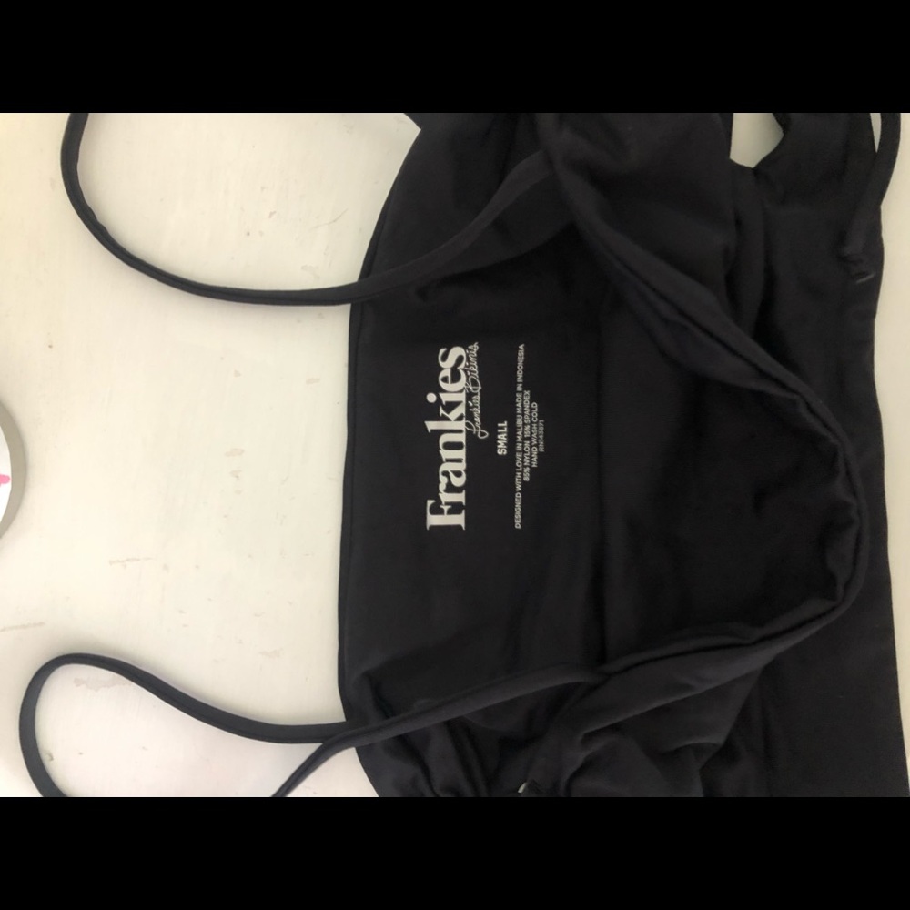 Frankies Bikinis London Top in Black - Picture 3 of 4